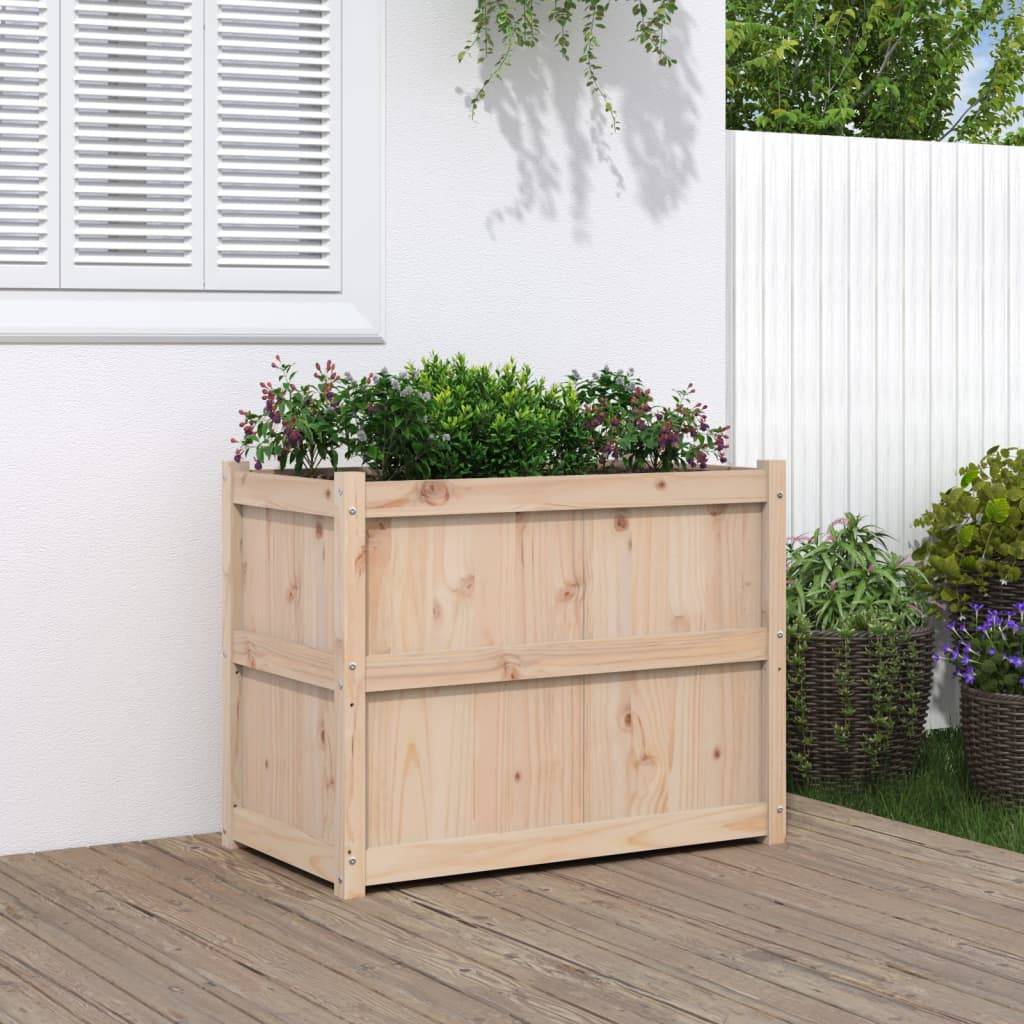 Maison Chic - Jardinière - Bac à Fleurs - Pot De Fleurs 90x50x70 cm bois de pin massif - Imagen 2