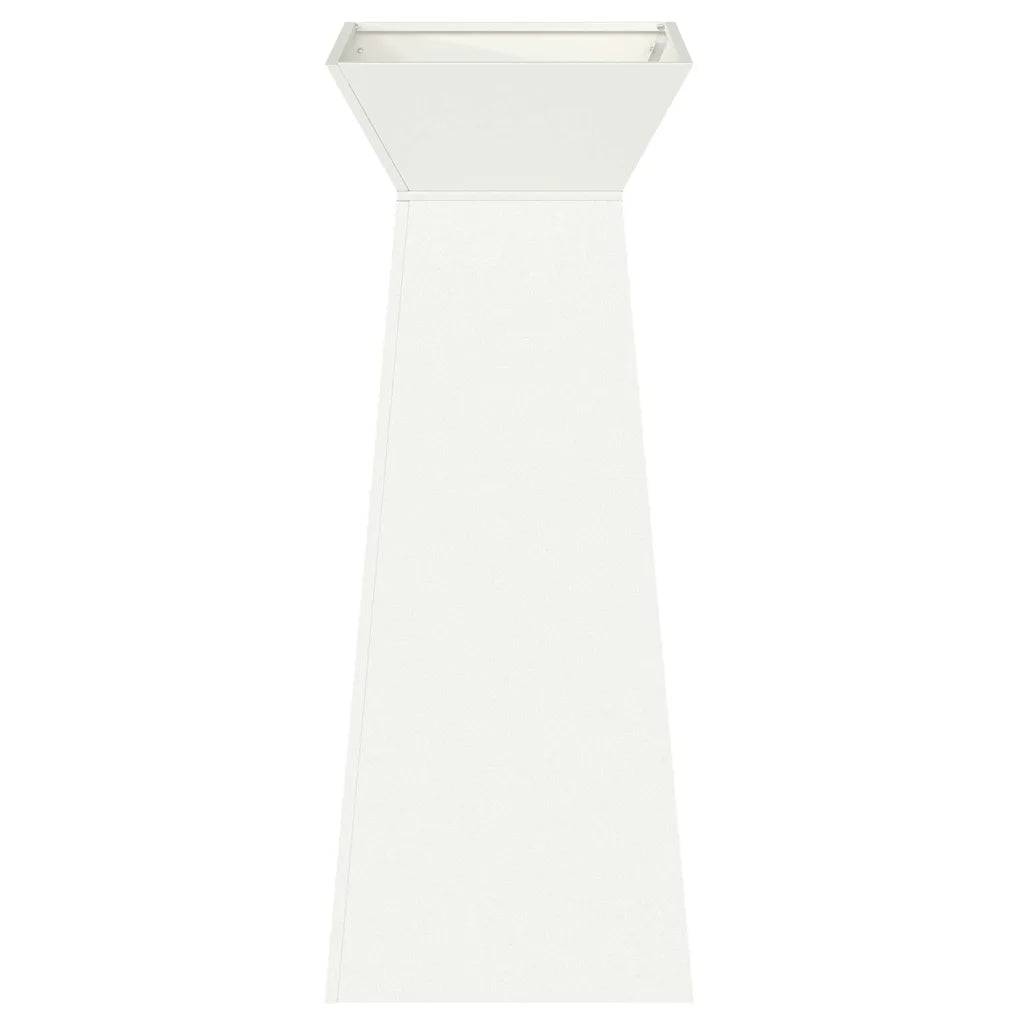 Helloshop26 - Jardinière à pilier moderne extérieur 40 x 40 x 100 cm style élégant minimaliste en matériaux blancs - Image 2