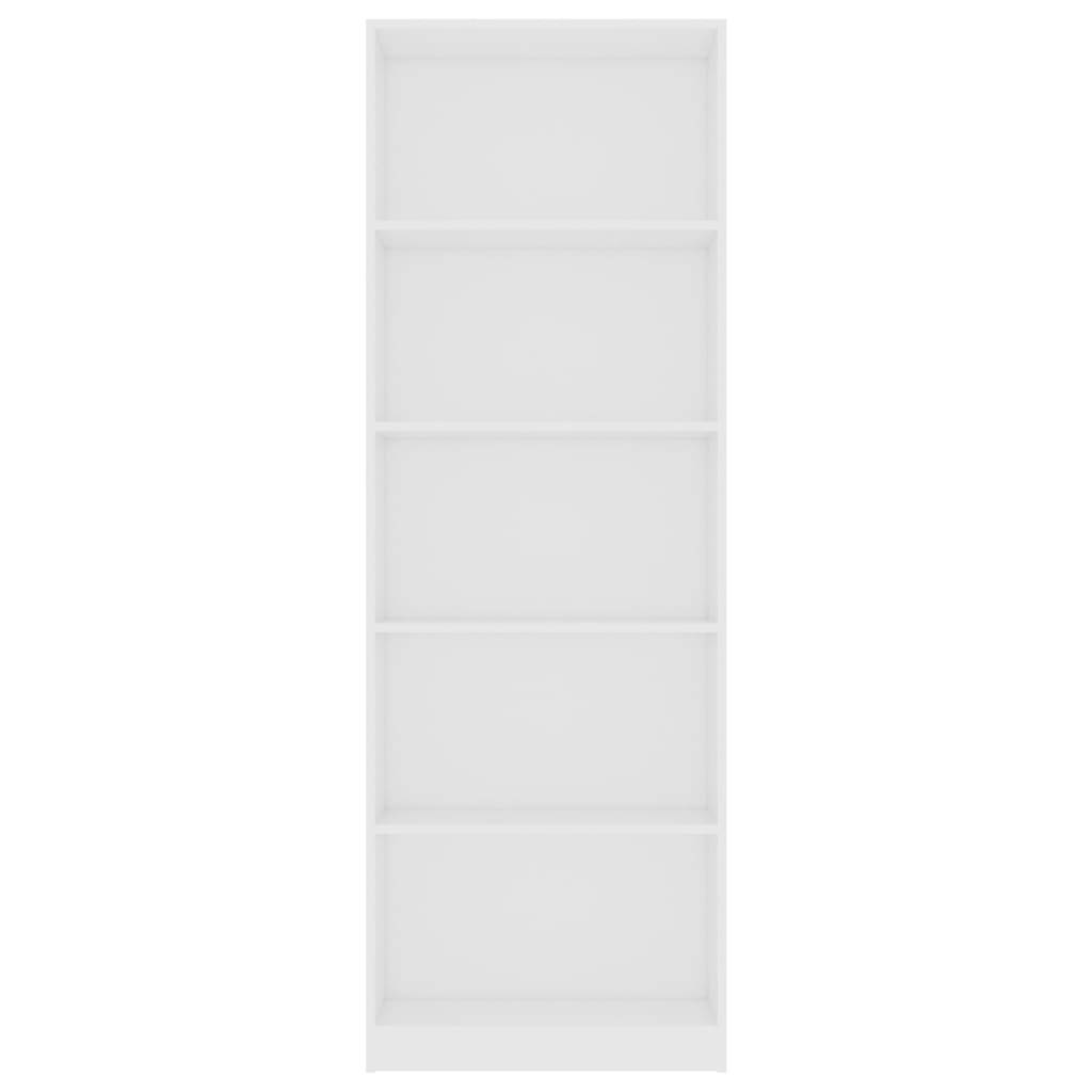 Vidaxl - Bibliothèque à 5 niveaux Blanc 60x24x175 cm Aggloméré - vidaXL - Imagen 4