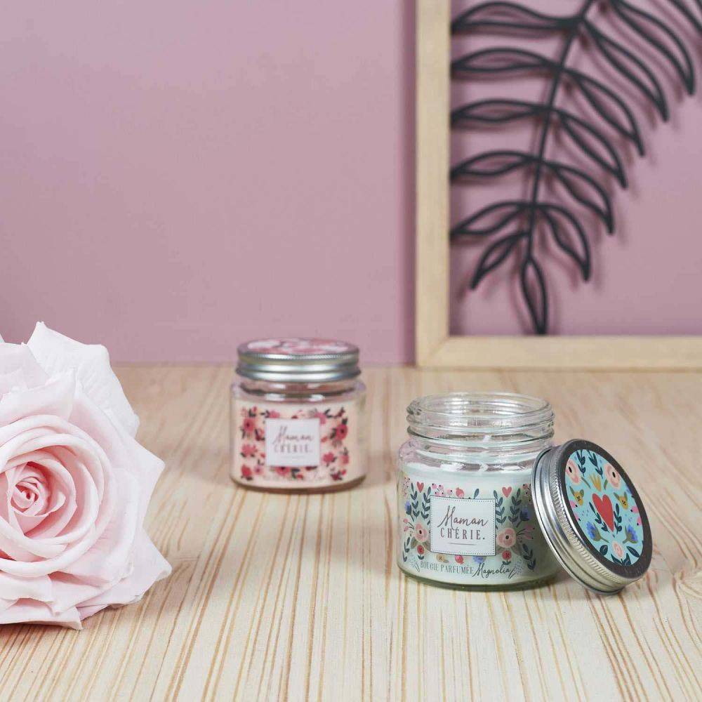 The Home Deco Factory - Bougie parfumée en pot Maman 6.5 cm (Lot de 4) - Imagen 2