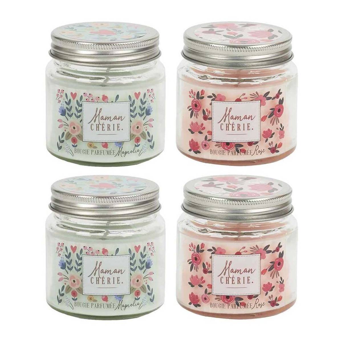 The Home Deco Factory - Bougie parfumée en pot Maman 6.5 cm (Lot de 4) - Imagen 1