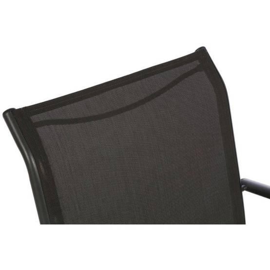 Hesperide - Fauteuil de jardin empilable "Piazza" anthracite & graphite aluminium traité époxy Hespéride - Image 6