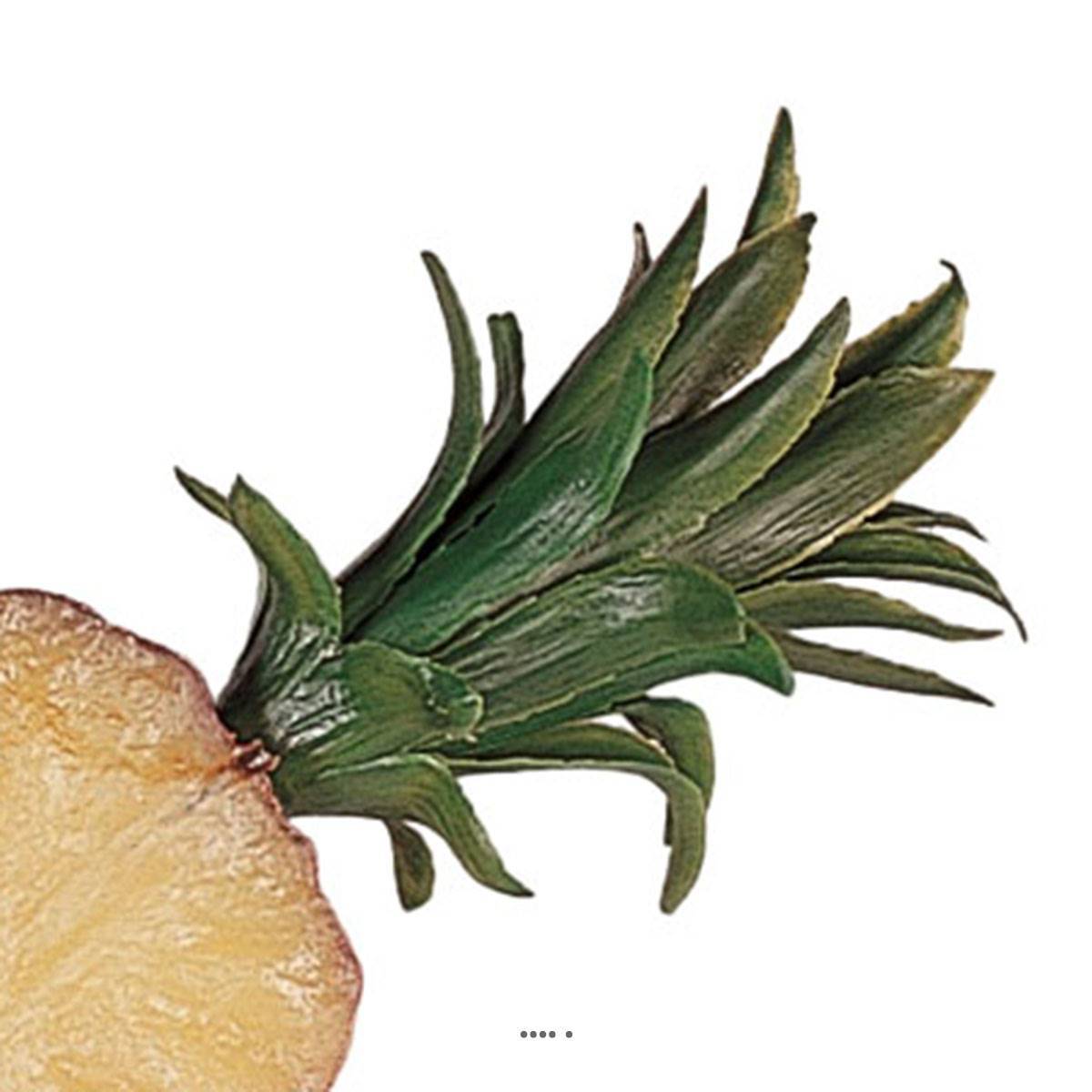 Artificielles - Demi Ananas artificiel petit modèle en Plastique soufflé H 210x100 mm - Imagen 3