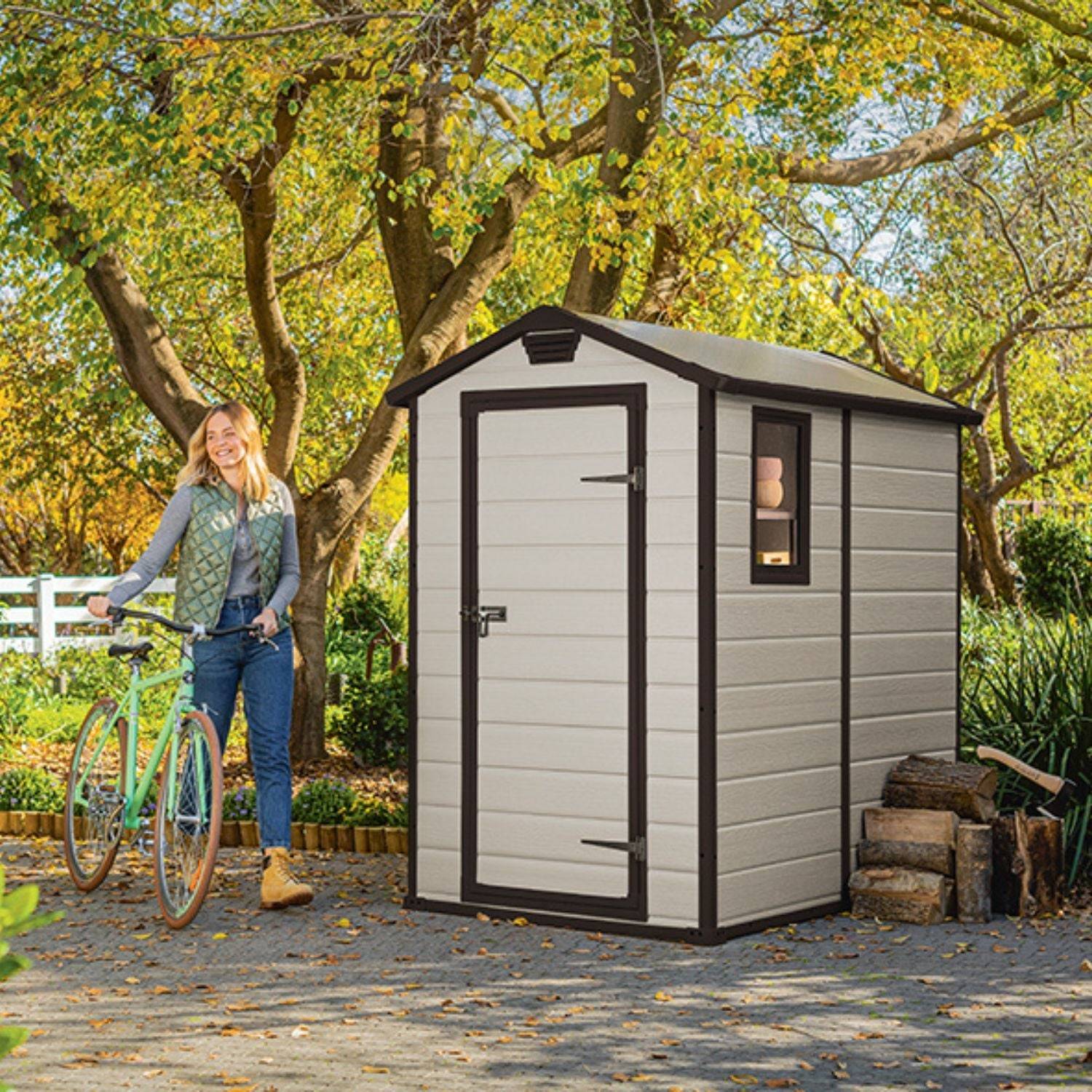 Keter - Abri de jardin 2,3m² MANOR 4x6 Beige Keter - Image 3
