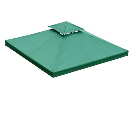 Homcom - Toit de Remplacement pour Gazebo, Pavillon, Tonnelle Tente 3x3m Toile de Rechange Vert Foncé - Outsunny - Imagen 4