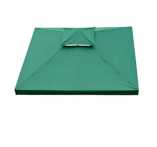 Homcom - Toit de Remplacement pour Gazebo, Pavillon, Tonnelle Tente 3x3m Toile de Rechange Vert Foncé - Outsunny - Imagen 5