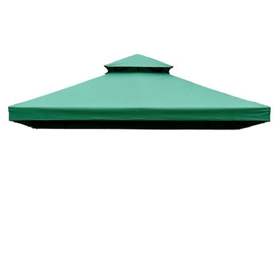 Homcom - Toit de Remplacement pour Gazebo, Pavillon, Tonnelle Tente 3x3m Toile de Rechange Vert Foncé - Outsunny - Imagen 2