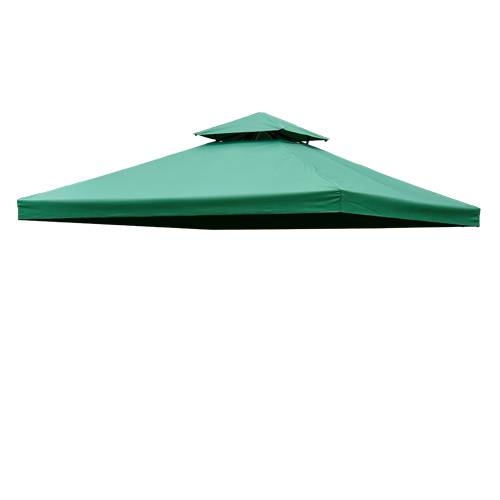 Homcom - Toit de Remplacement pour Gazebo, Pavillon, Tonnelle Tente 3x3m Toile de Rechange Vert Foncé - Outsunny - Imagen 1
