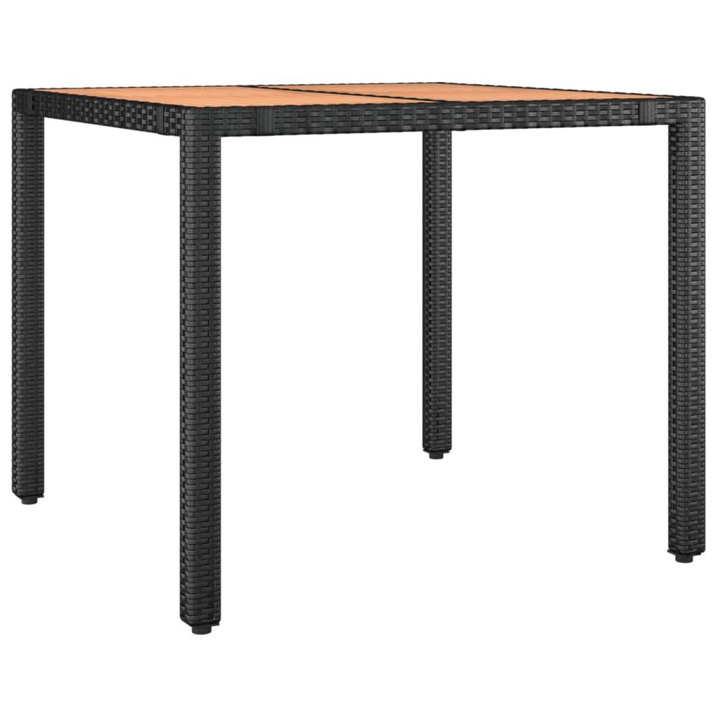 Salon de Jardin 4 Personnes Résine Tressée et Bois, 2 Chaises Relax avec Repose-pieds – ComfortXL Outdoor Living - Image 3