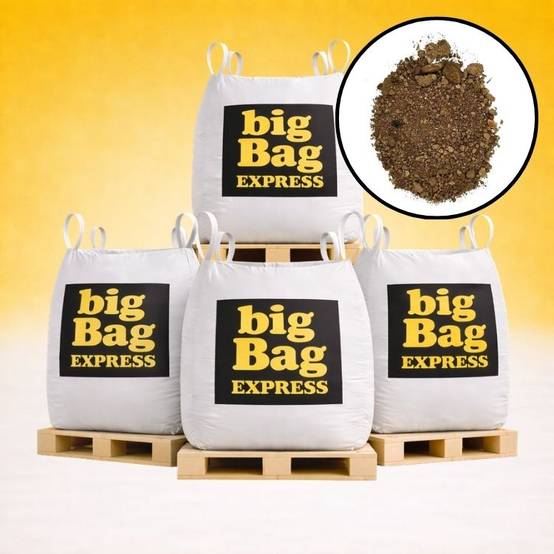 PACK 4 X BIG BAG de 1m³ (+/- 5,6T) Terre Criblée Amendée Compostée à 5% - Livraison PREMIUM - Image 1