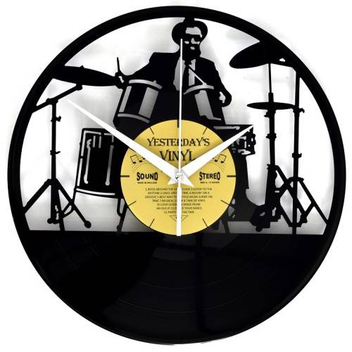Horloge vinyle recyclé DRUMMER MAGNETICLAND - Imagen 1