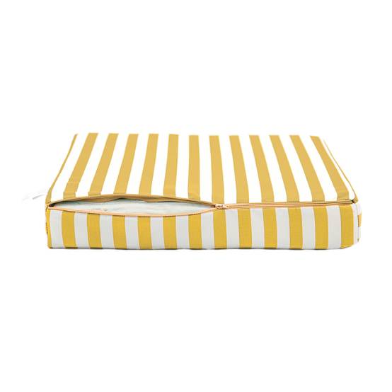 Coussins pour salon de jardin déhoussable 50x50cm Rayure jaunes - Déco arts - Image 7