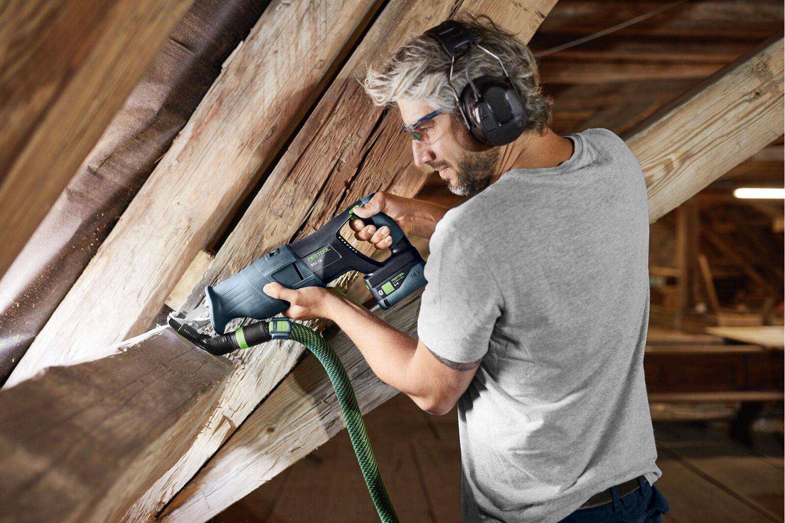 Festool - Scie sabre 18V RSC 18 5,0 EB-Plus + 2 batteries 5Ah + chargeur rapide + coffret Systainer 3 - FESTOOL - 576948 - Imagen 8