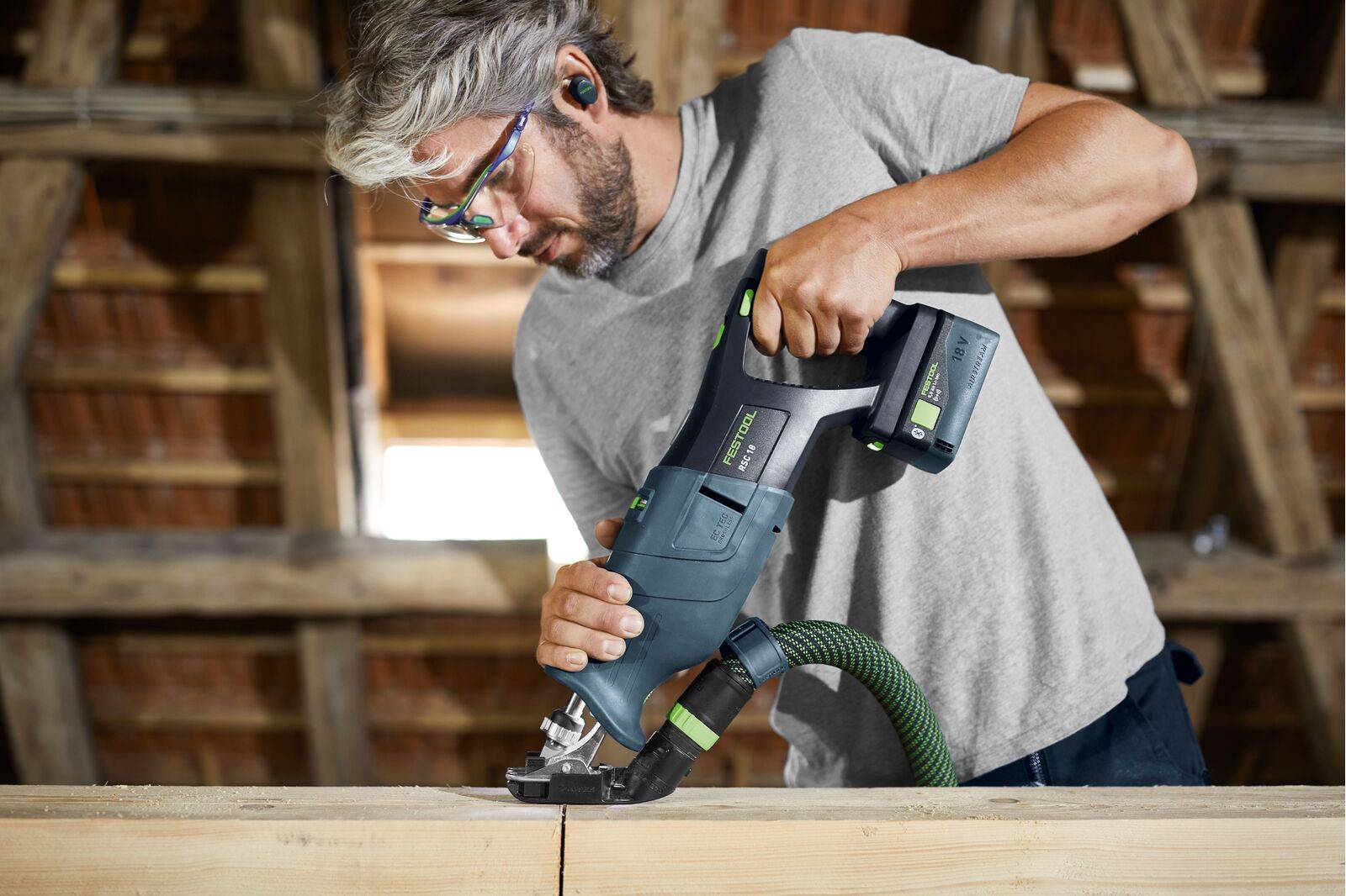Festool - Scie sabre 18V RSC 18 5,0 EB-Plus + 2 batteries 5Ah + chargeur rapide + coffret Systainer 3 - FESTOOL - 576948 - Imagen 6