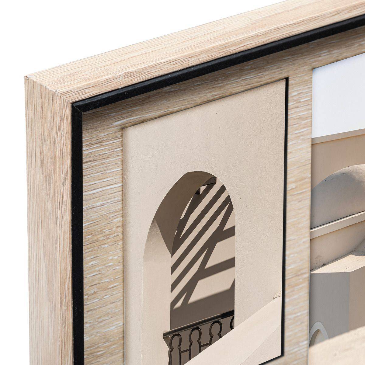 Pêle-mêle Multivues 5 Photos en bois avec déco HOME 41.5 x 31.8 cm - Imagen 2