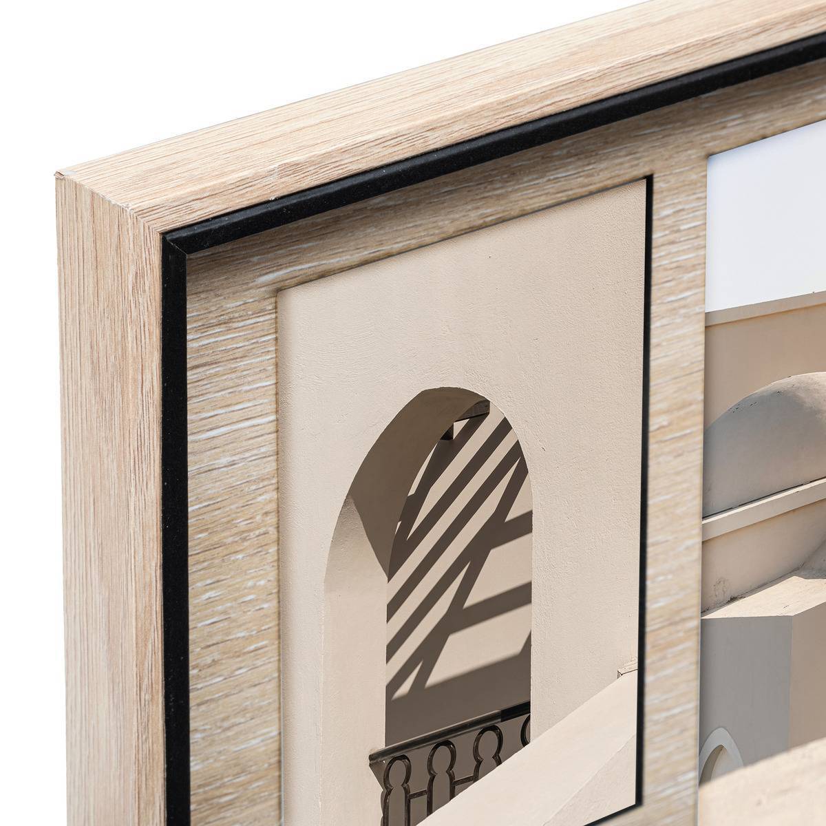 Atmosphera - Pèle-mêle "Ewen" en bois 5 photos H31,8cm - Atmosphera Créateur d'intérieur - Imagen 3