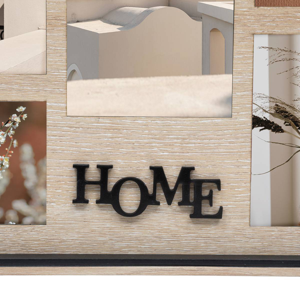 Atmosphera - Pèle-mêle "Ewen" en bois 5 photos H31,8cm - Atmosphera Créateur d'intérieur - Imagen 4