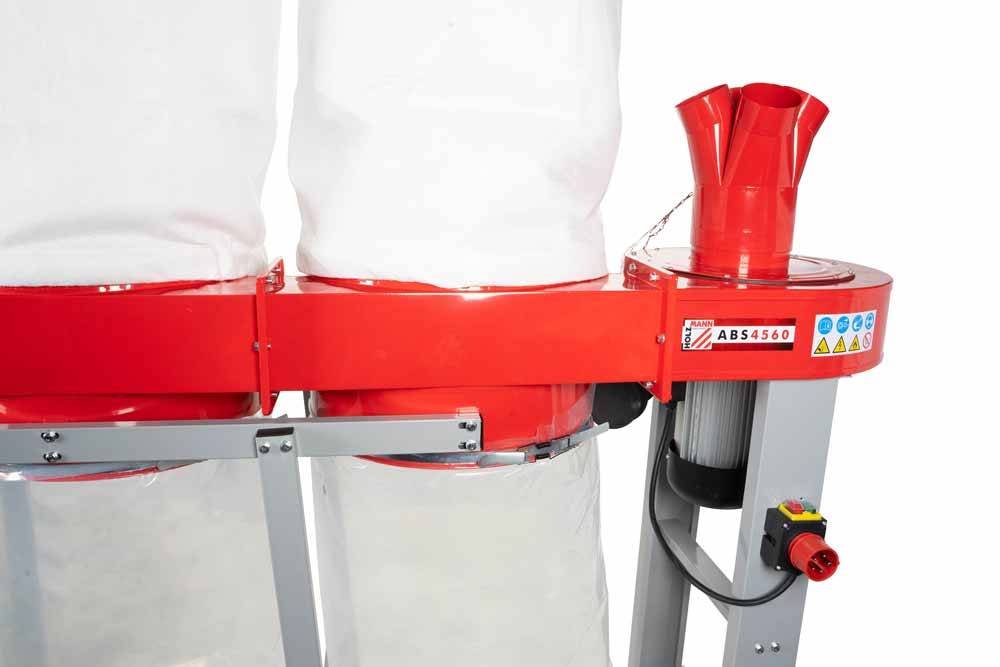 Aspirateur à copeaux de bois 3 x 160 L - 400 V - 3800 W Holzmann - Image 3