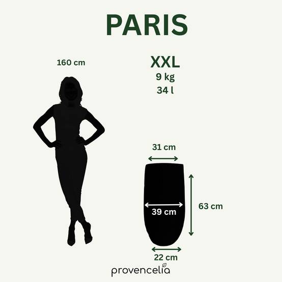 Pot PARIS 39x63cm blanc - Image 5