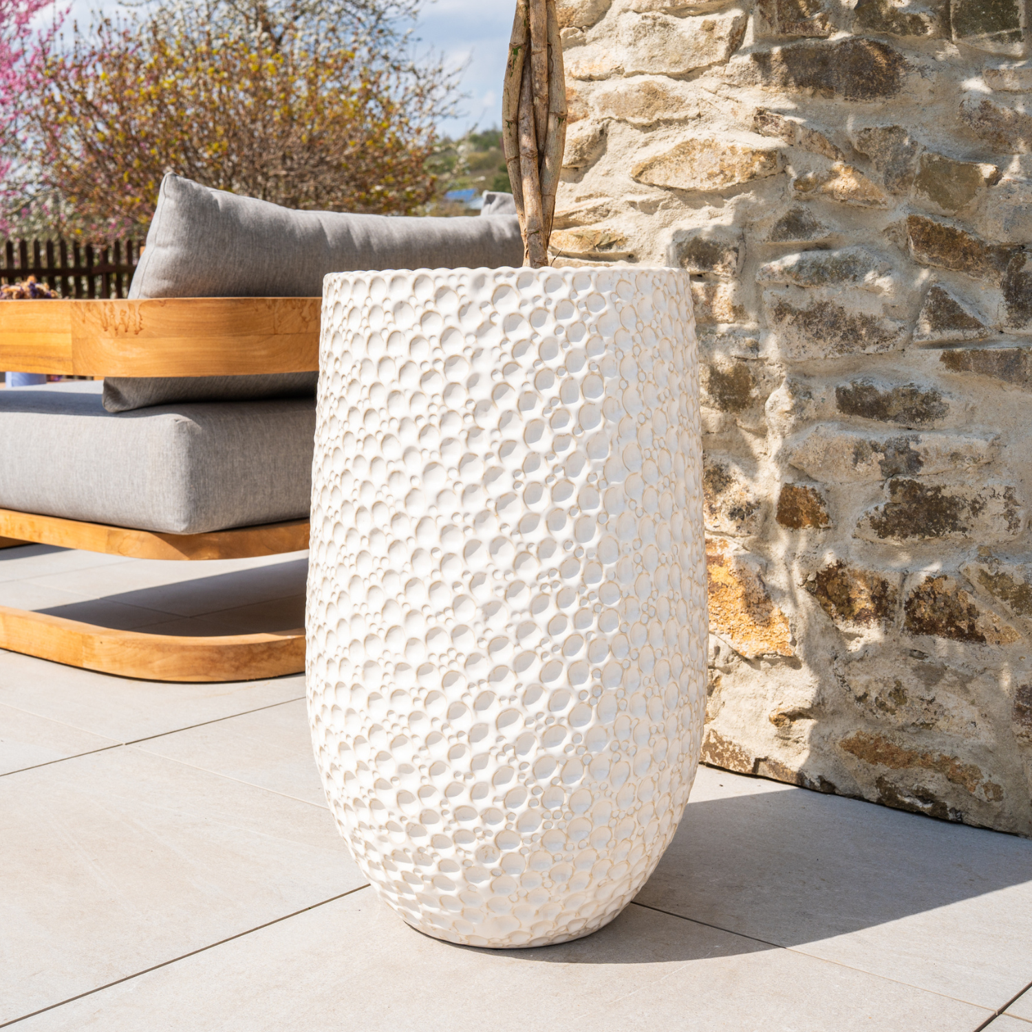 Pot PARIS 39x63cm blanc - Image 2