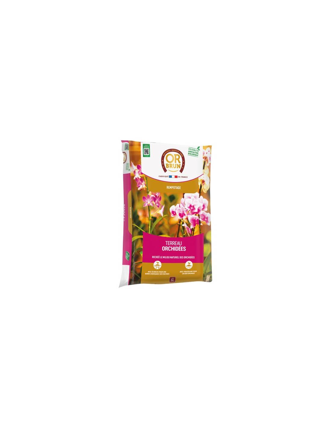 Or Brun - Terreau Orchidées Uab 6 L / Nc - Or Brun - Image 1