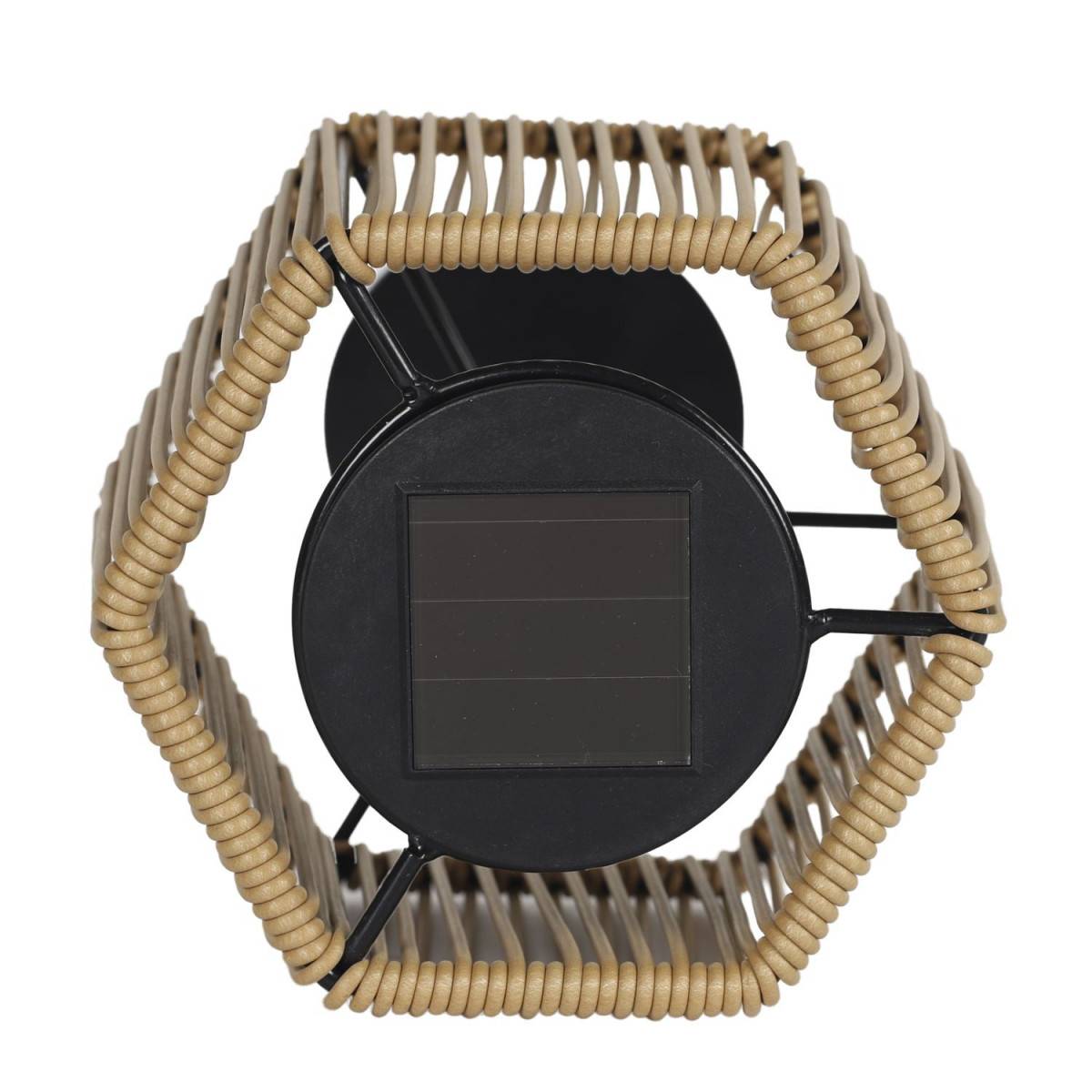 The Home Deco Factory - Lampe à Poser Extérieur Solaire "Carmine" 40cm Beige - Image 3