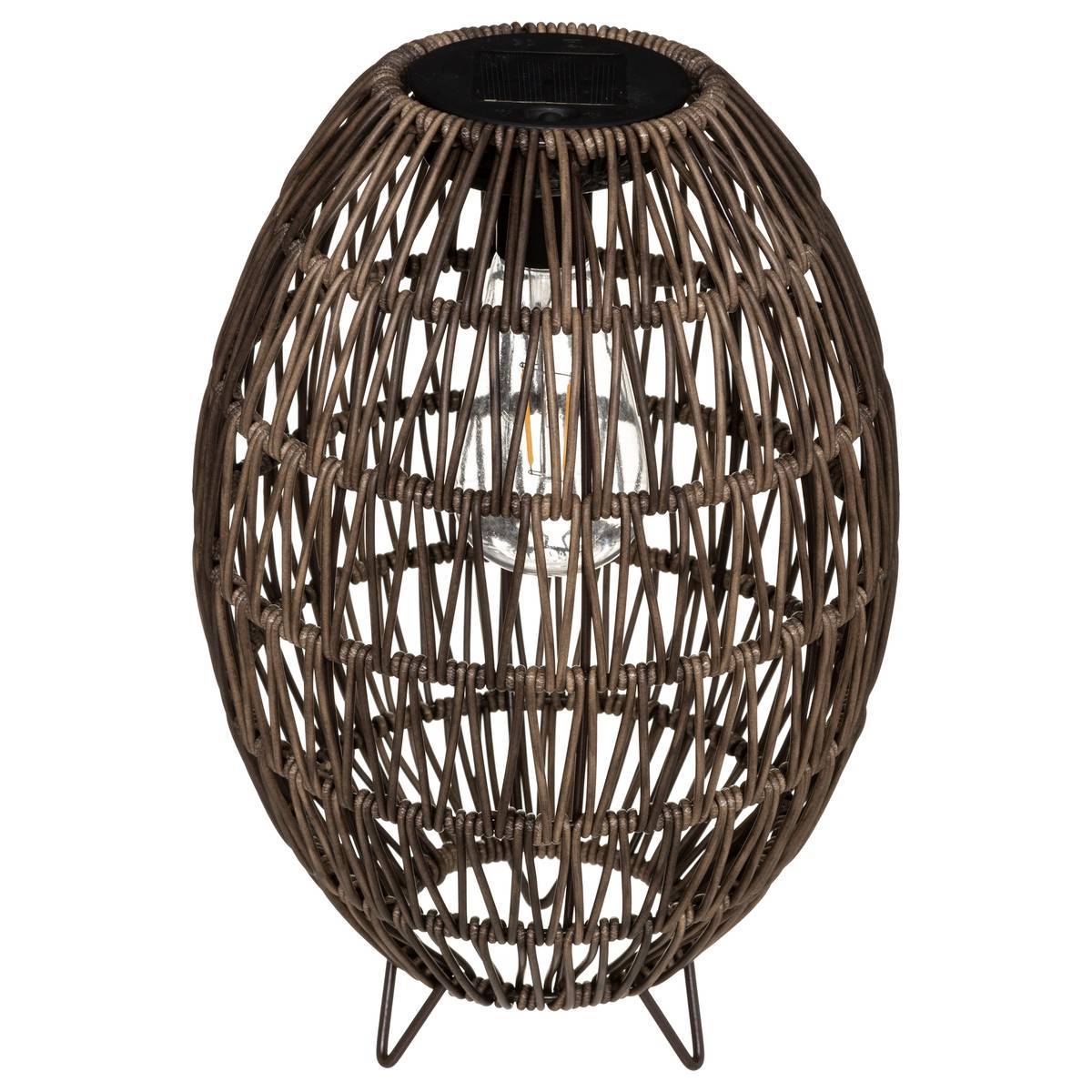 Lampe solaire "Ravi" beige H32cm ATMOSPHERA CREATEUR D'INTERIEUR - Image 2