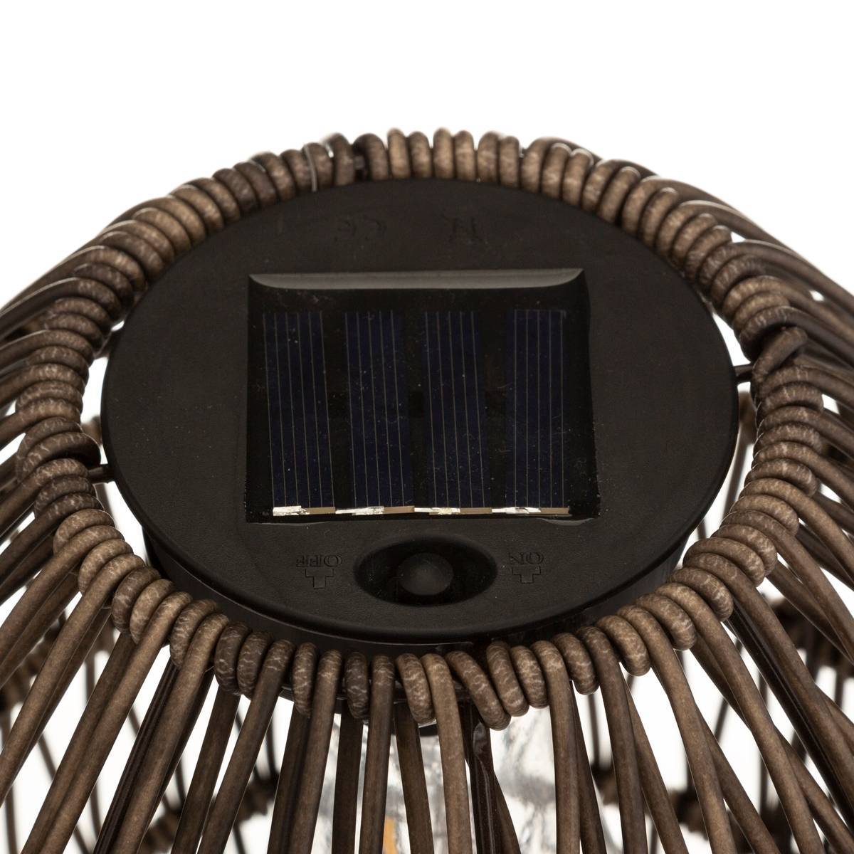 Lampe solaire "Ravi" beige H32cm ATMOSPHERA CREATEUR D'INTERIEUR - Image 3