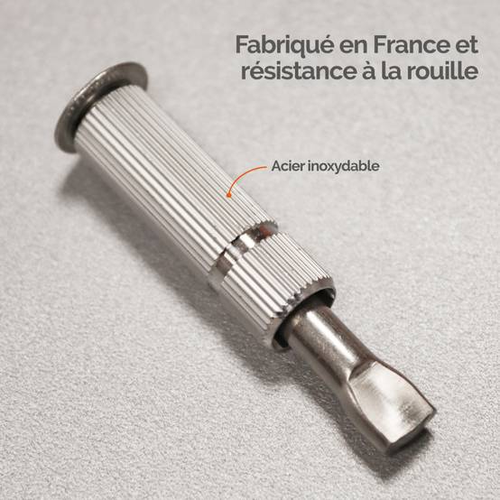 Linxor - Lot de 5 pitons douilles escamotables en inox Ø 12 mm - Linxor - Imagen 3