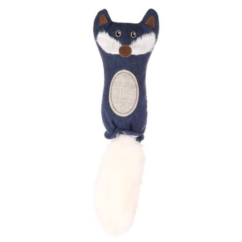 Jouet peluche Renard  Jeany bleu, 11 x 36 cm pour chat - Imagen 2