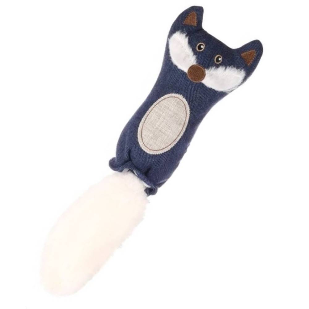 Jouet peluche Renard  Jeany bleu, 11 x 36 cm pour chat - Imagen 1