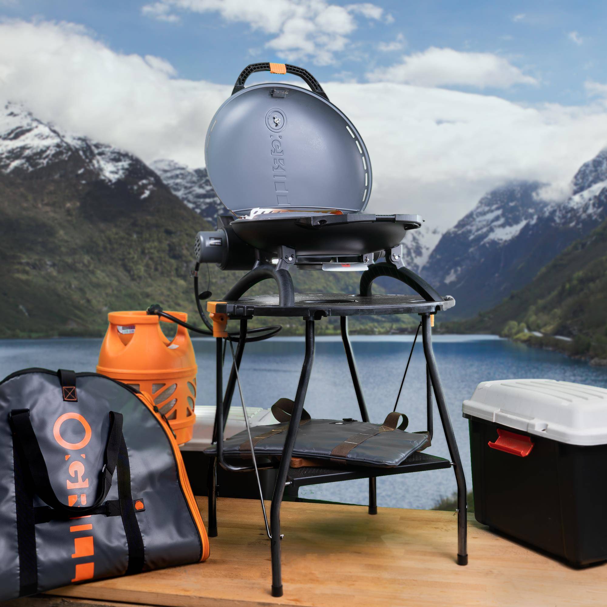 Le Marquier - BARBECUE GAZ COMPACT PORTABLE O-GRILL 500 NOIR - Imagen 3