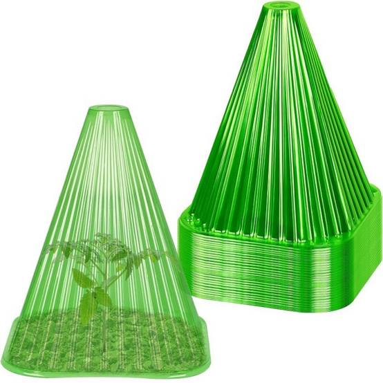Lot de 20 cloches de jardin réutilisables - Protection gel & escargots - 22x19,5 cm - Living123 - Image 1