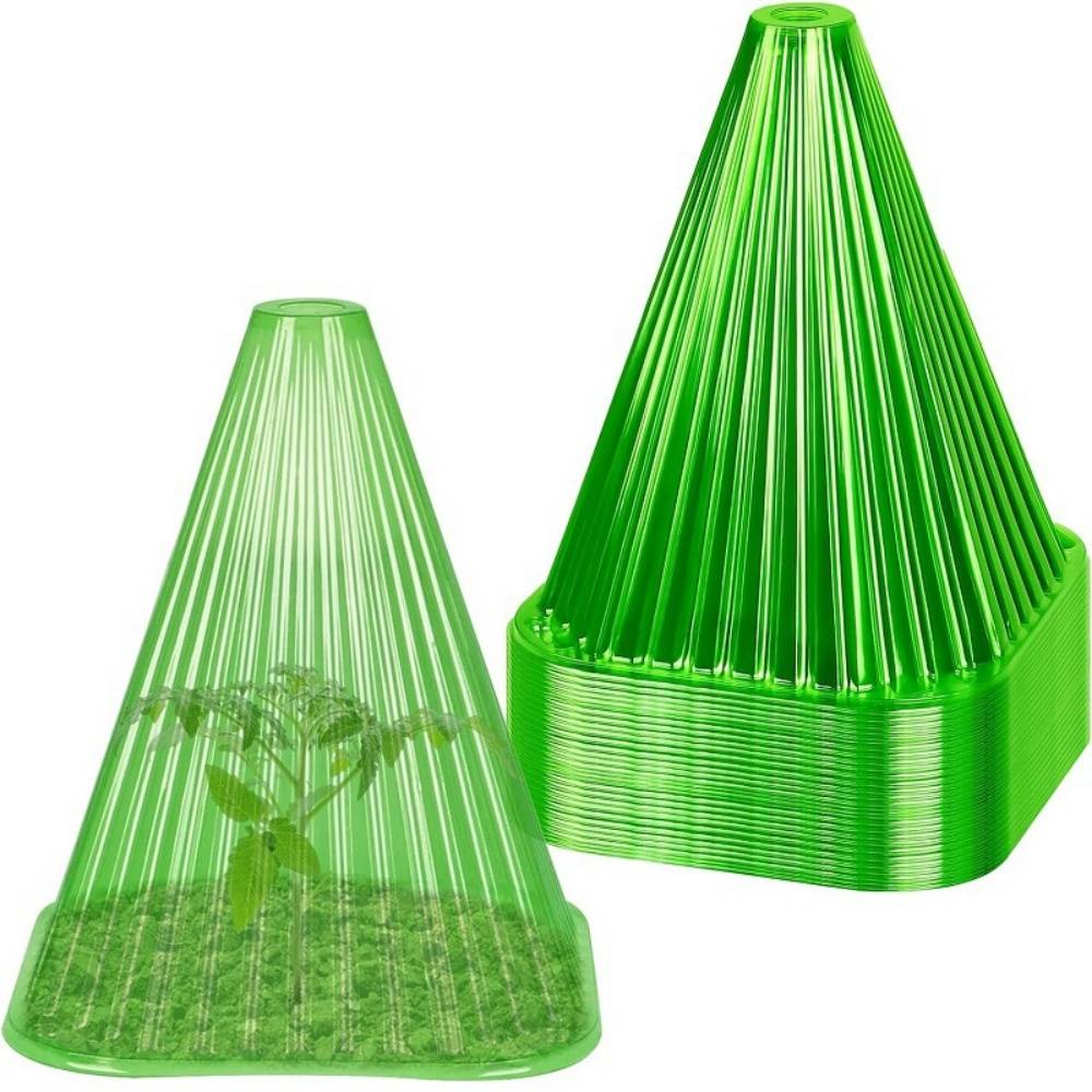 Lot de 20 cloches de jardin réutilisables - Protection gel & escargots - 22x19,5 cm - Living123