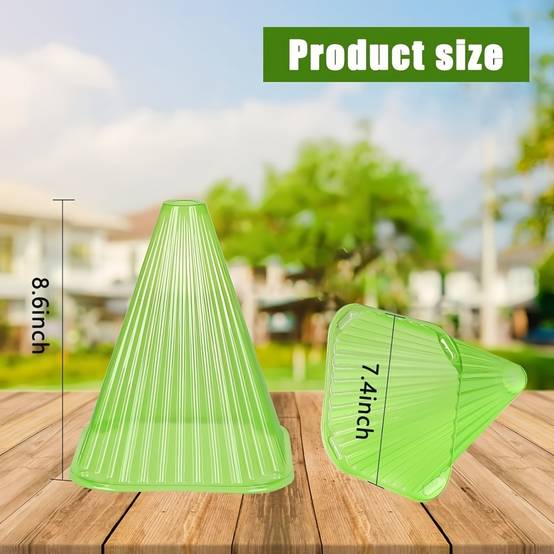 Lot de 20 cloches de jardin réutilisables - Protection gel & escargots - 22x19,5 cm - Living123 - Image 2