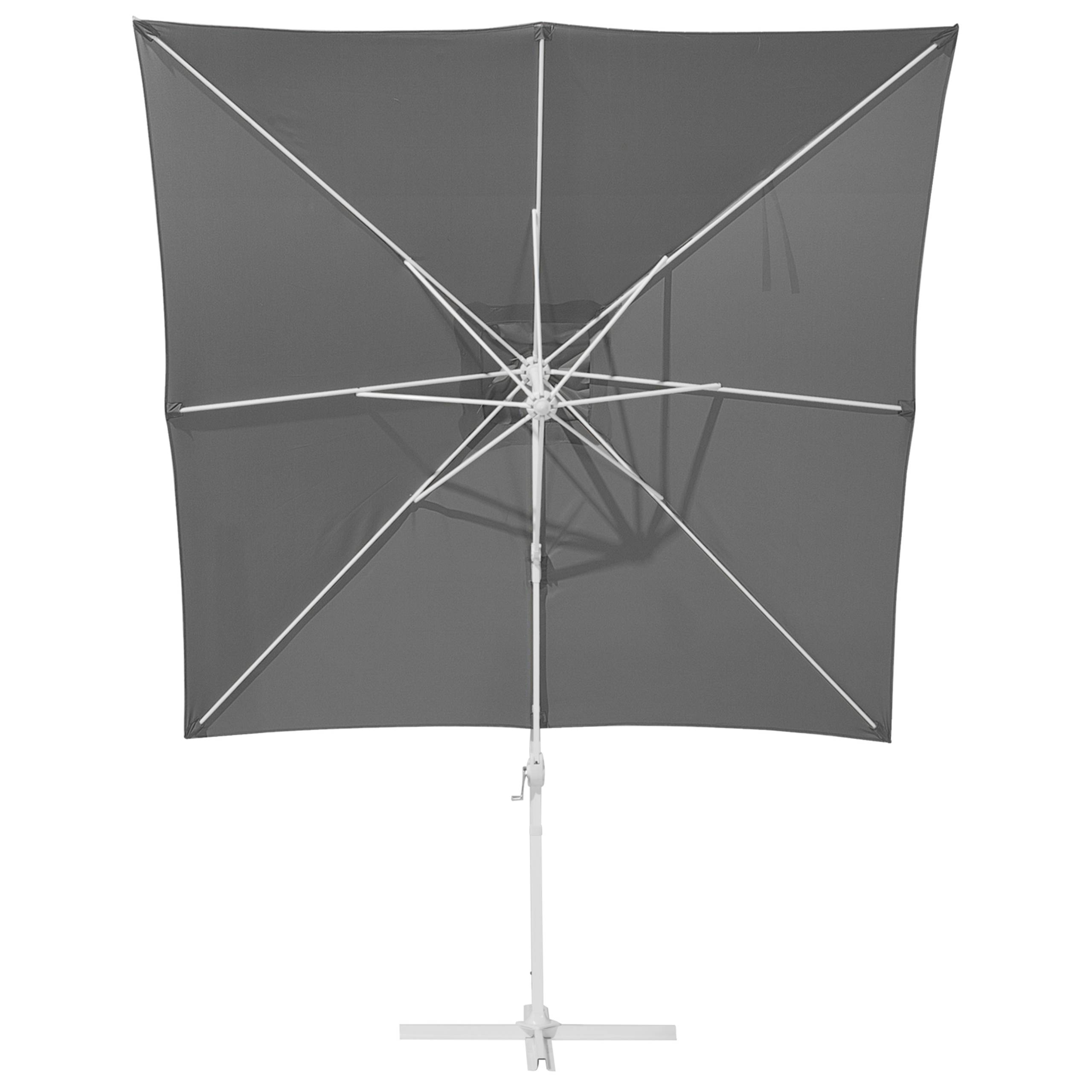 Beliani - Parasol déporté Tissu Gris foncé MONZA - Beliani - Imagen 4