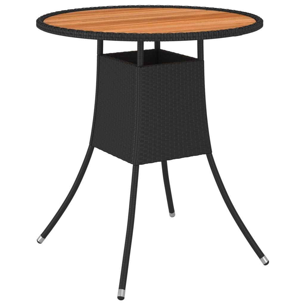 Helloshop26 - Salon de jardin meuble d'extérieur ensemble de mobilier 9 pièces avec coussins résine tressée noir - Imagen 8