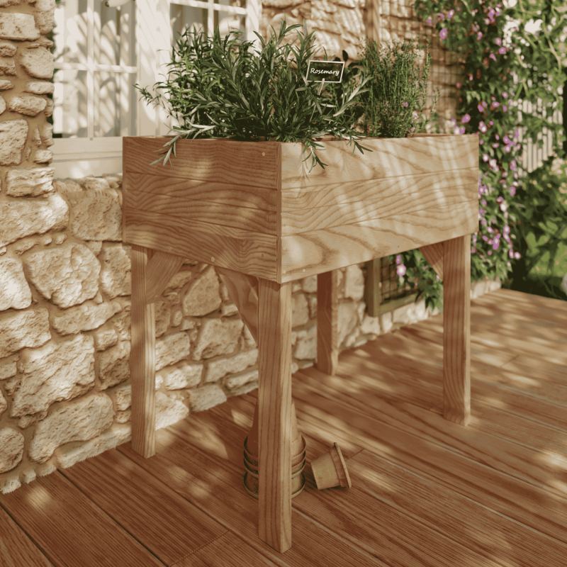 Forest Style - Carré potager en bois mélèze 77 x 58 x 80 cm Freya - Imagen 2