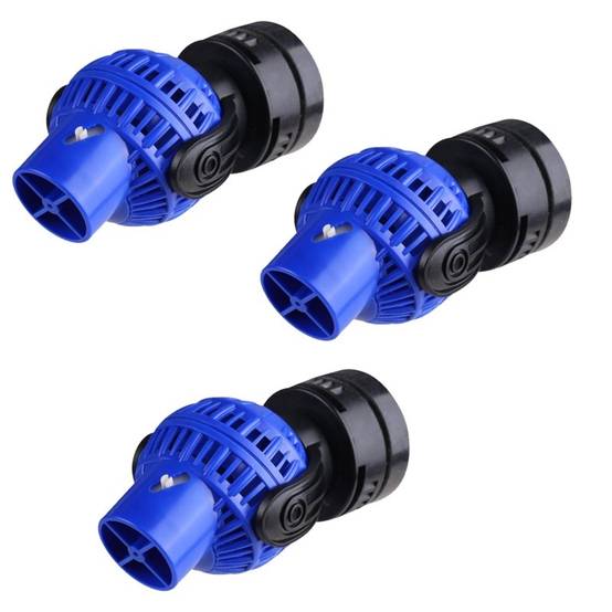 3 Pompes De Brassage Large Flux Diffus 6000 l/h Pour Aquariums marins et eau douce