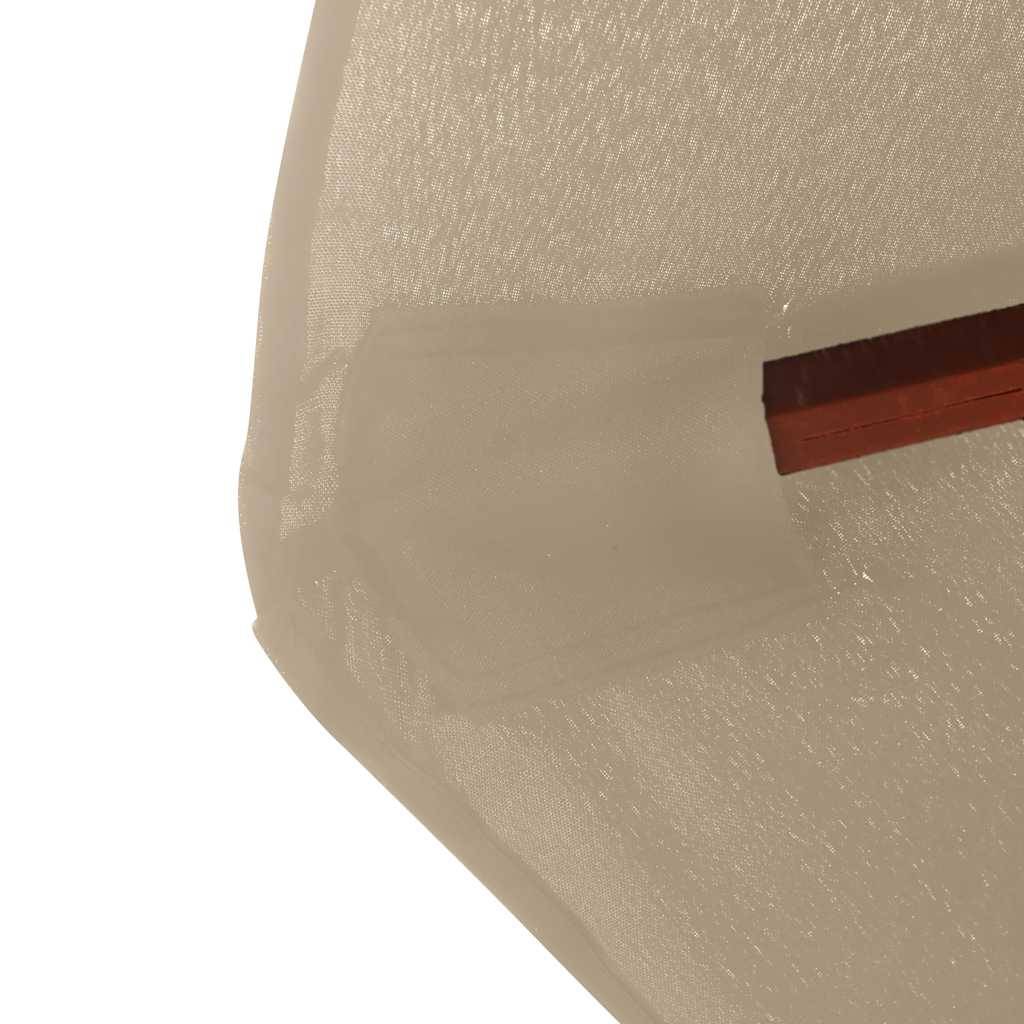 PANGIVO - Parasol extérieur en bois avec mât en bambou, taupe, 350 x 240 cm - PANGIVO - Image 6