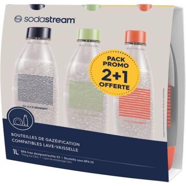 Machine a Soda Bouteilles SODASTREAM - Fuse Edition Limitée - Pack de 3 bouteilles 1L - Sans PFAS - Image 2