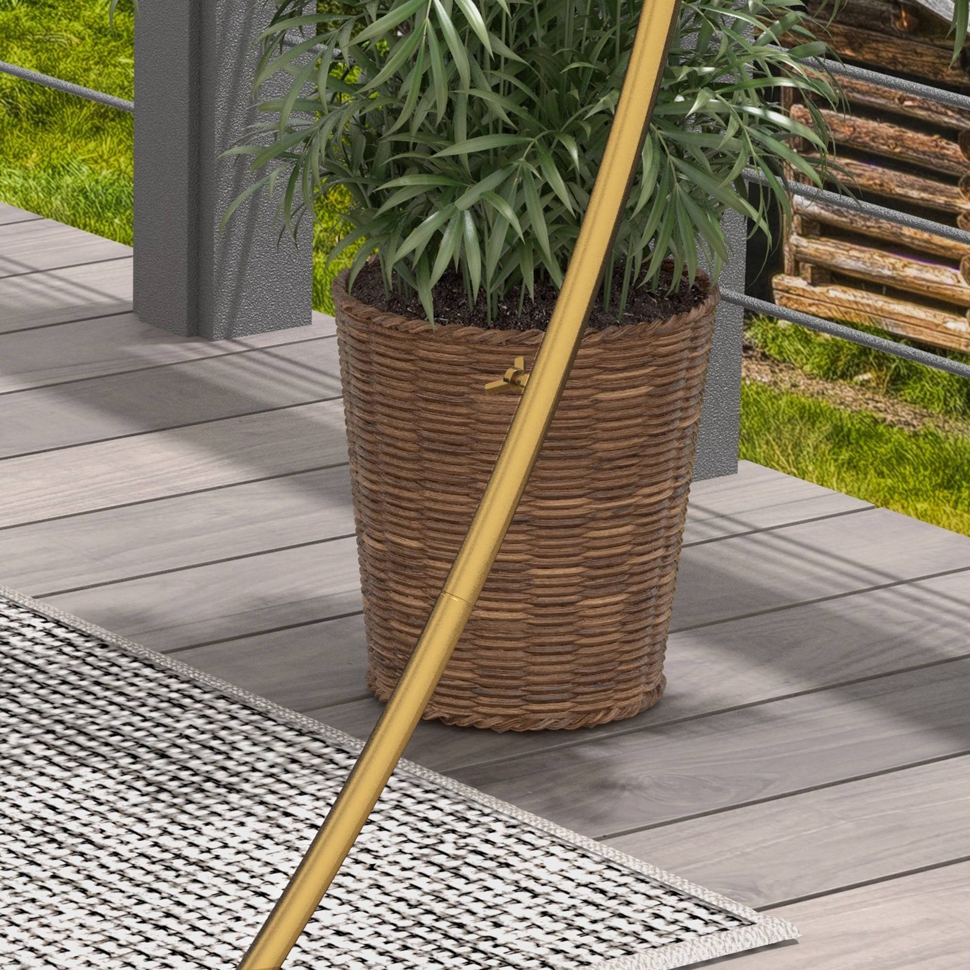 Arche de jardin acier doré 280 x 60 x 258 cm - PANGIVO - Image 10
