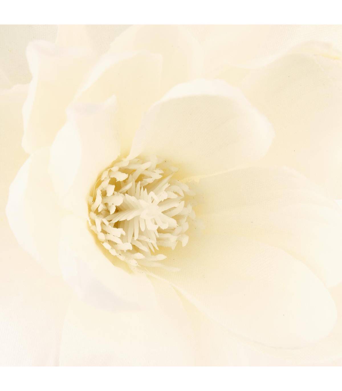 Composition florale artificielle Magnolias Blanc Vase en céramique H 73 cm - Image 2