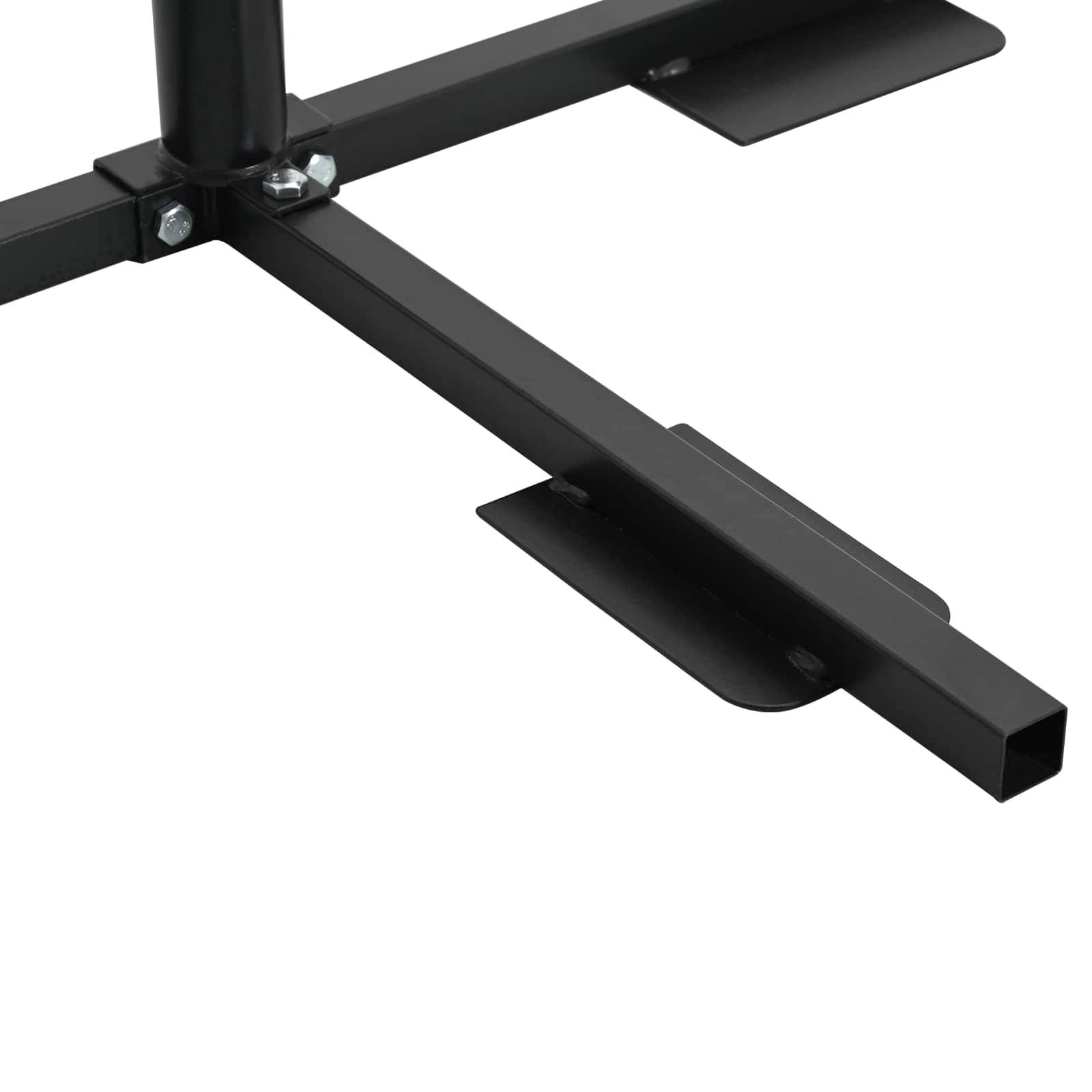 Vidaxl - Cadre de Base de Parasol Demi Noir Acier for 32-38 mm Pole vidaXL 42034492 - Image 8
