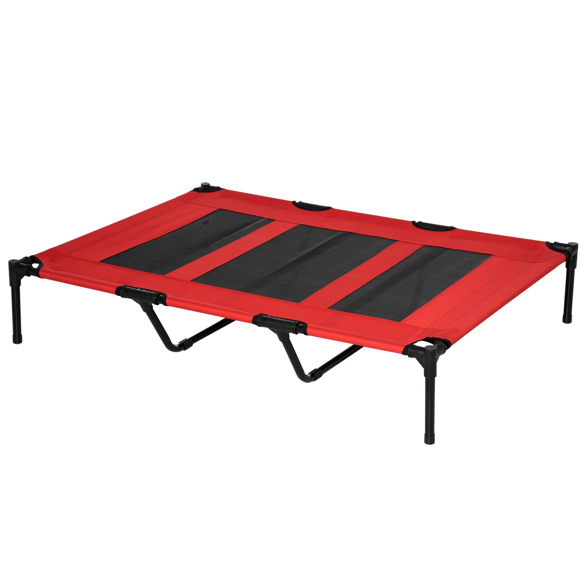 Lit rafraîchissant surélevé Métal pour très grand chien Couchage XXL anti-humidité 122cm rouge - ComfortXL Outdoor Living - Image 2