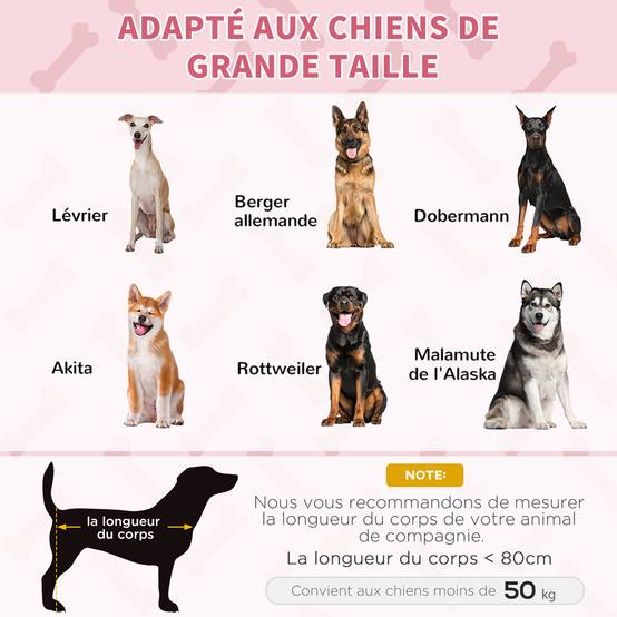 Lit rafraîchissant surélevé Métal pour très grand chien Couchage XXL anti-humidité 122cm rouge - ComfortXL Outdoor Living - Image 9