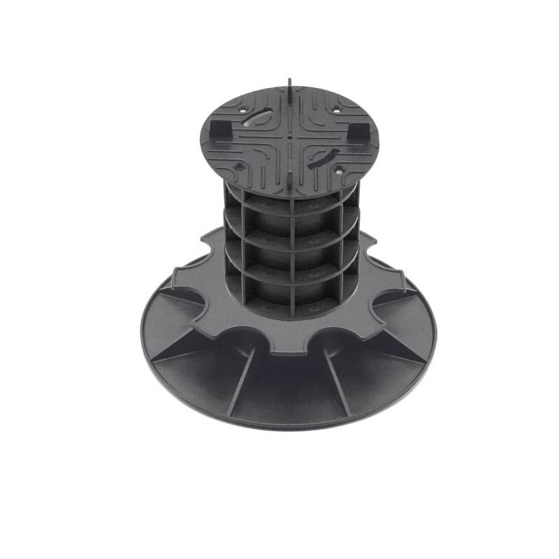 Jardinex - Plot terrasse dalle réglable 17 -20 cm - Noir  - Jardinex - Imagen 1