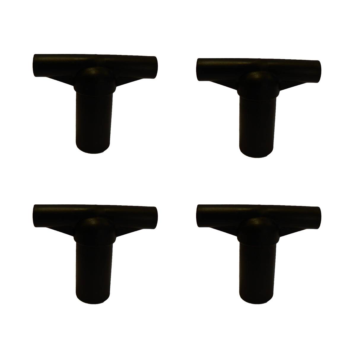 Kangui - Lot de 4 capuchons T-section pour arceau de filet de trampoline Ø 32 mm Kangui