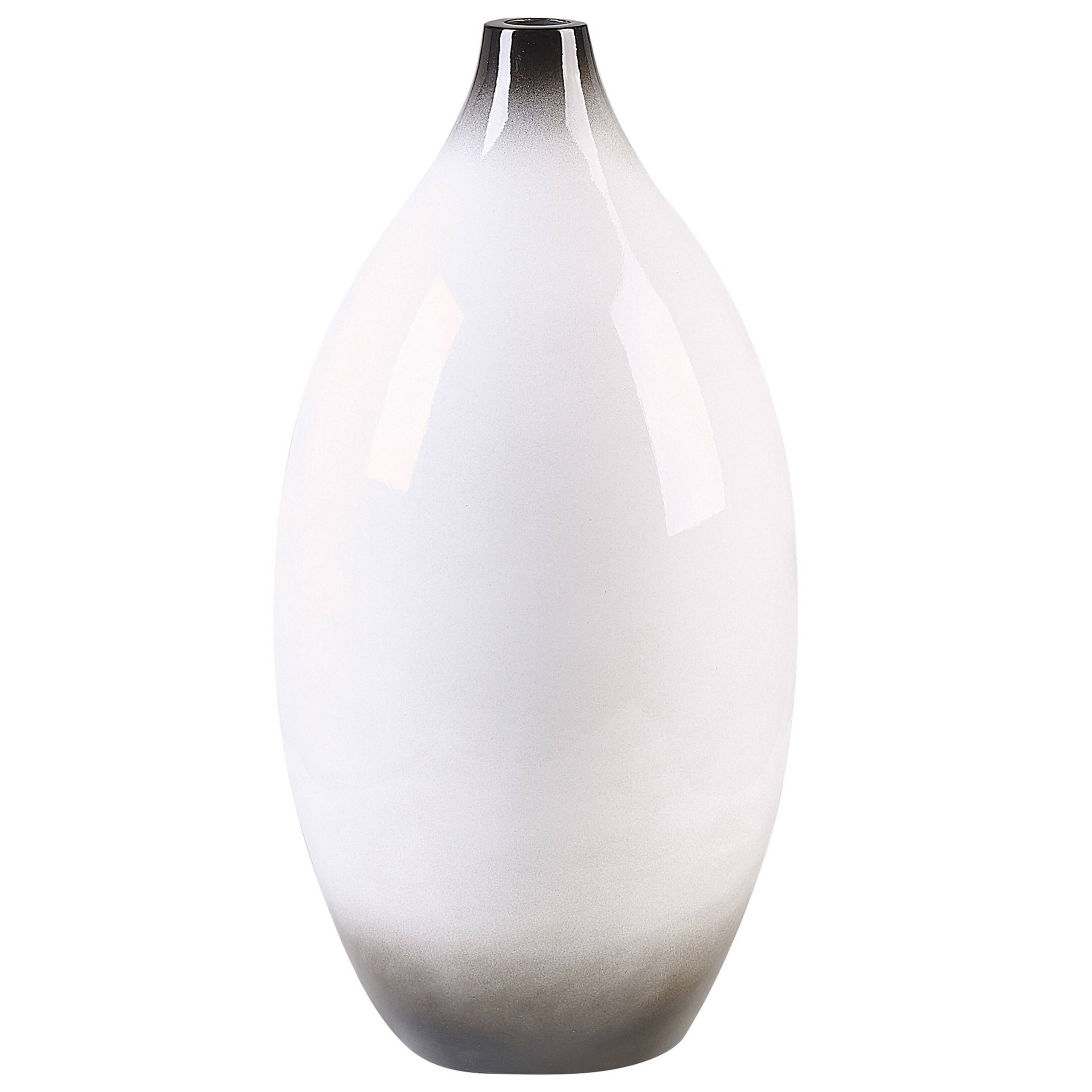 Beliani - Vase décoratif Terre cuite Blanc BAEZA - 21x21x46- Beliani - Image 2