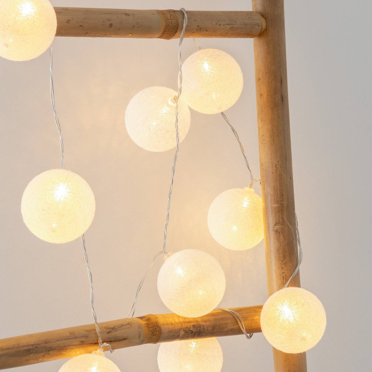 Atmosphera - Guirlande LED 10 boules pile blanc L165cm - Atmosphera Créateur d'intérieur